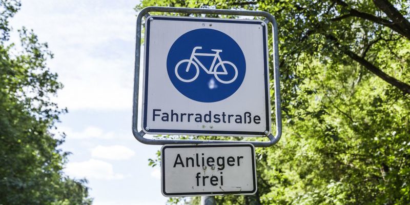 Schild Fahrradstraße Schild Fahrradstraße