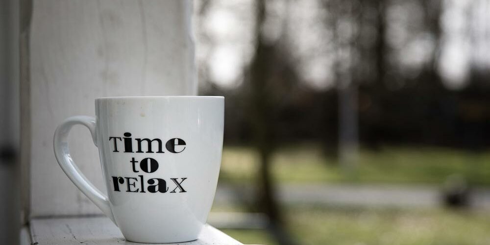 Kaffeetasse mit Aufschrift