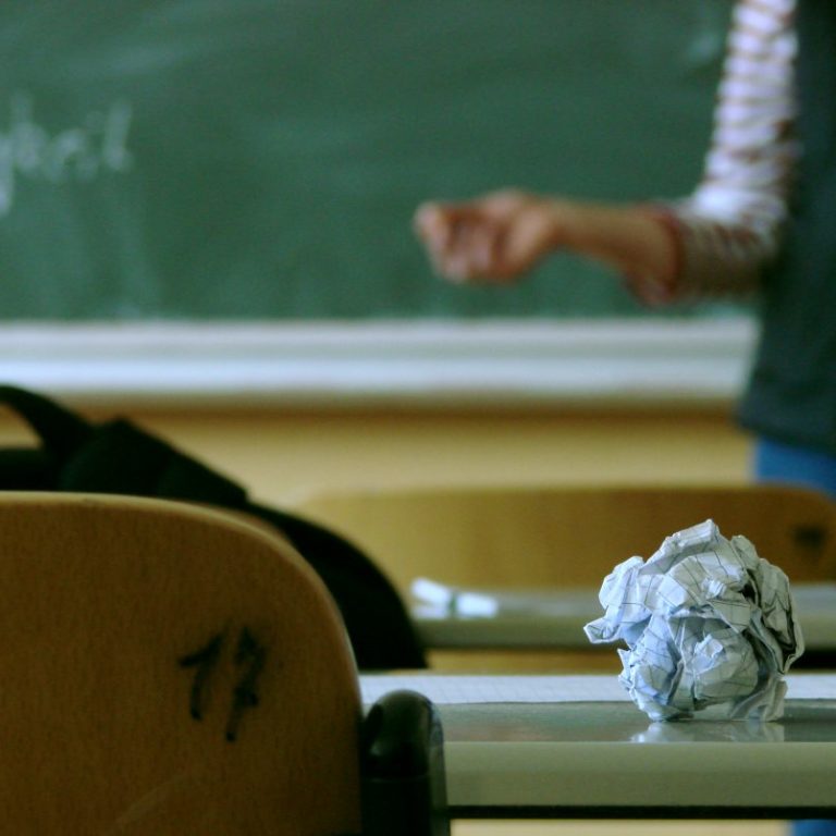 Kreidetafel in der Schule