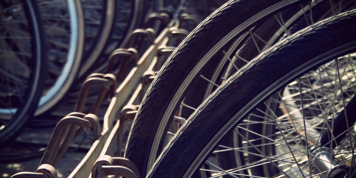 Fahrräder am Fahrradständer