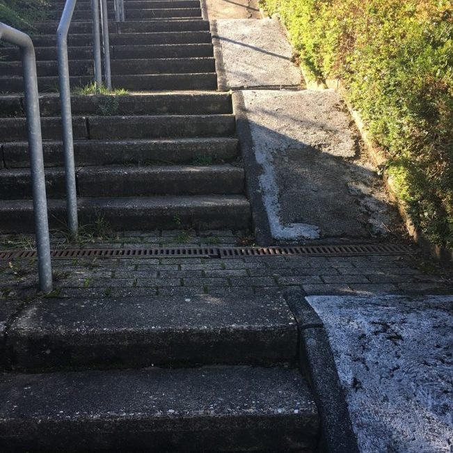 Treppenaufgang zur Kandinskystraße