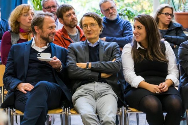 Uwe Richrath, Karl Lauterbach und Aylin Dogan