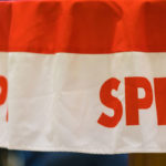 SPD-Tischdecke