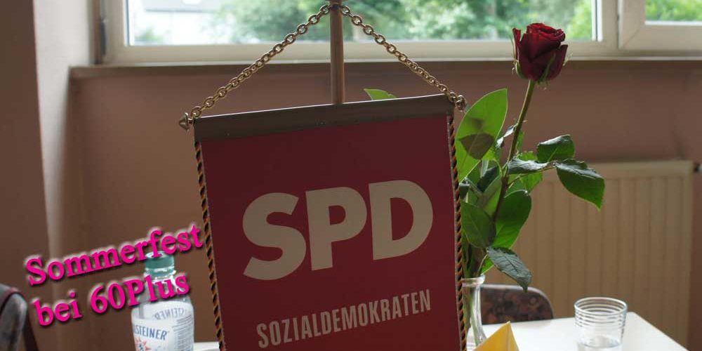 SPD-Wimpel Sommerfest bei 60Plus
