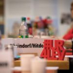 Der Hastag #UR4LEV als Tischdeko