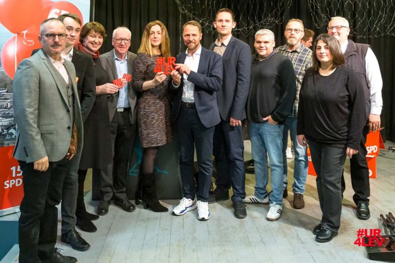 Der Unterbezirksvorstand mit Uwe Richrath