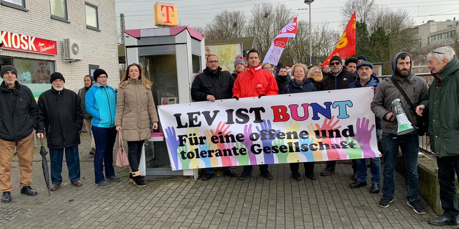 Kundgebung Lev ist bunt