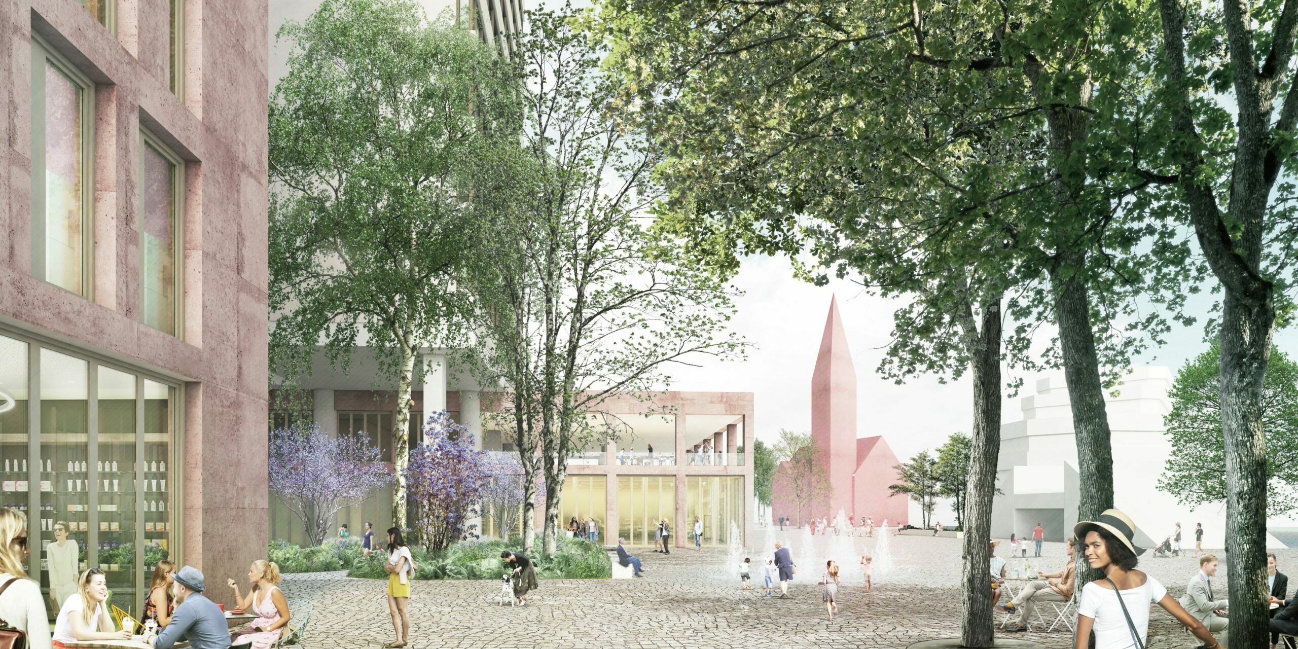 City C_Perspektive Platz_Copyright Rübsamen Perspektive City C / Copyright Rübsamen Partner Architekten BDA