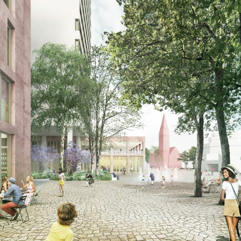 City C_Perspektive Platz_Copyright Rübsamen Perspektive City C / Copyright Rübsamen Partner Architekten BDA